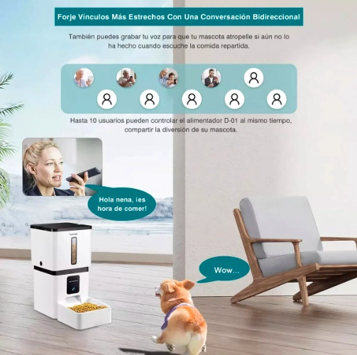 COMEDERO AUTOMATICO 8L PARA PERRO Y GATO CON CAMARA WIFI - 4