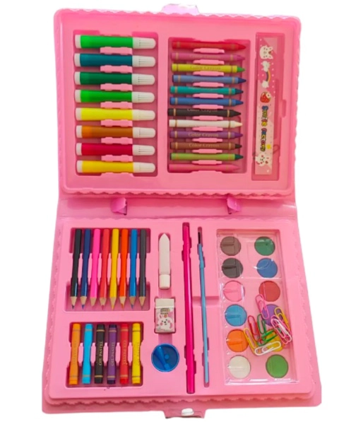 SET DIBUJO PORTATIL 68 PIEZAS PARA NIÑOS - 2