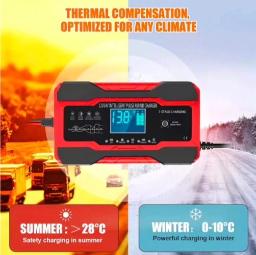 CARGADOR INTELIGENTE BATERIA AUTO MOTO - 3