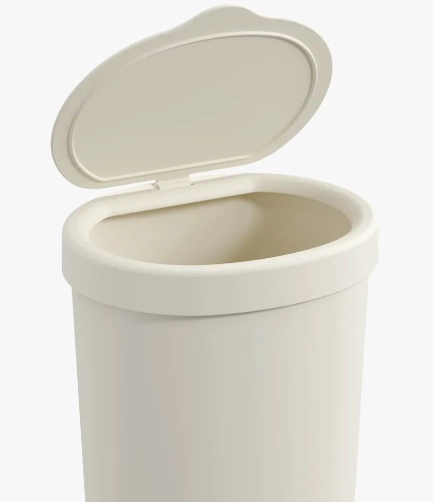 BASURERO CON TAPA BASIC 2,5 L BLANCO - 3