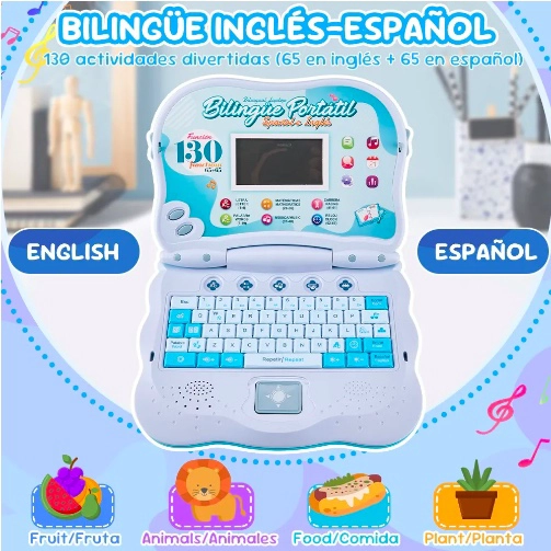 COMPUTADOR EDUCATIVO INFANTIL INGLE S Y ESPAÑOL 130 - 4