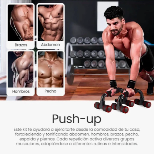KIT DE EJERCICIO RUEDA PARA ABDOMEN GIMNASIO - 4