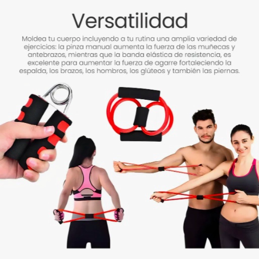 KIT DE EJERCICIO RUEDA PARA ABDOMEN GIMNASIO - 5