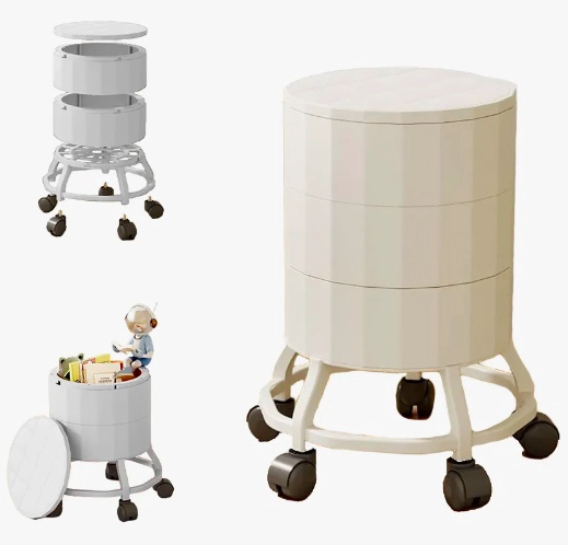 CAJA ORGANIZADORA CON RUEDAS BLANCA - 1