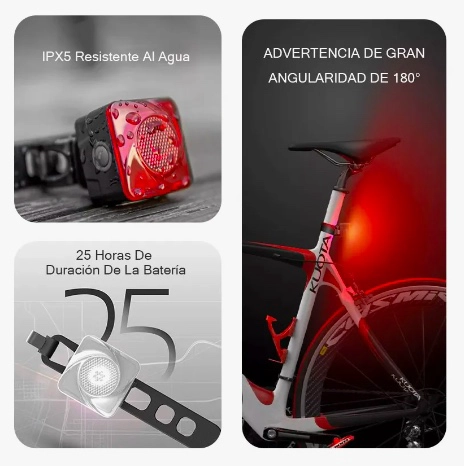 SET DE LUCES BICICLETA USB RECARGABLE - 5