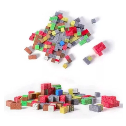 SET 100 BLOQUES MAGNE TICOS CUBOS PIXEL MINECRAFT - 3