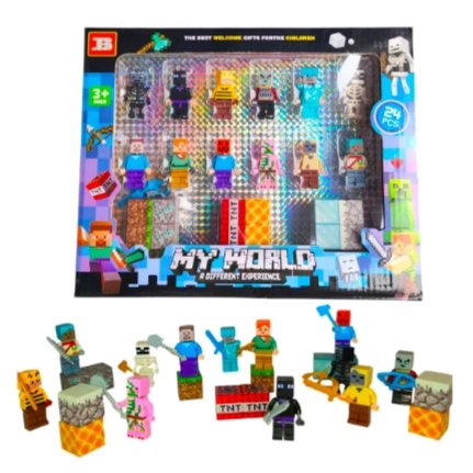 SET MINIFIGURAS MINECRAFT MAGNE TICOS - 1
