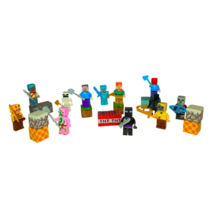 SET MINIFIGURAS MINECRAFT MAGNE TICOS - 3