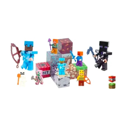 SET FIGURAS MINECRAFT ARMABLES Y BLOQUES - 2