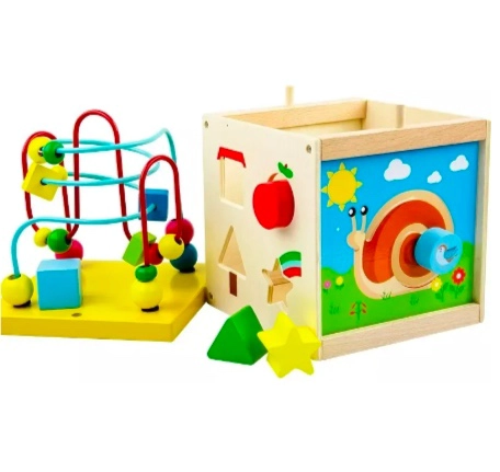 CUBO DIDACTICO DE MADERA JUGUETE - 2