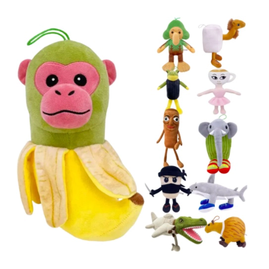 PELUCHE CHIMPANZINI BANANINI - 1