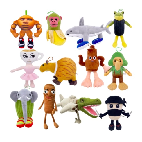 PELUCHE BRAINROT SET COMPLETO 12 PELUCHES - 1
