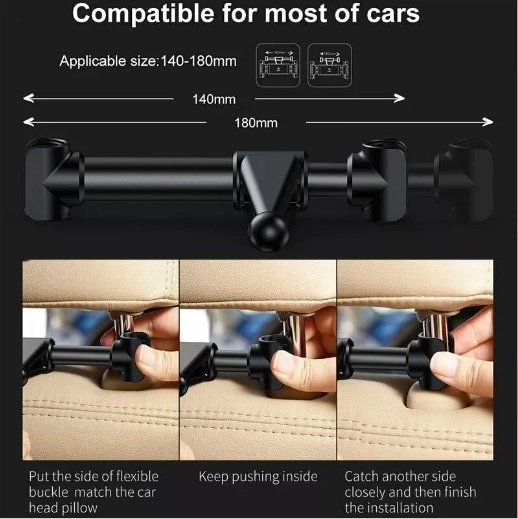 SOPORTE DE ASIENTO AUTO PARA TABLET / TELE FONO - 2