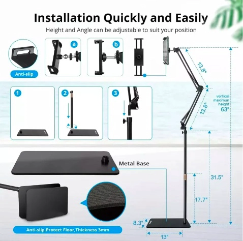 SOPORTE TABLET PEDESTAL FLEXIBLE - 5