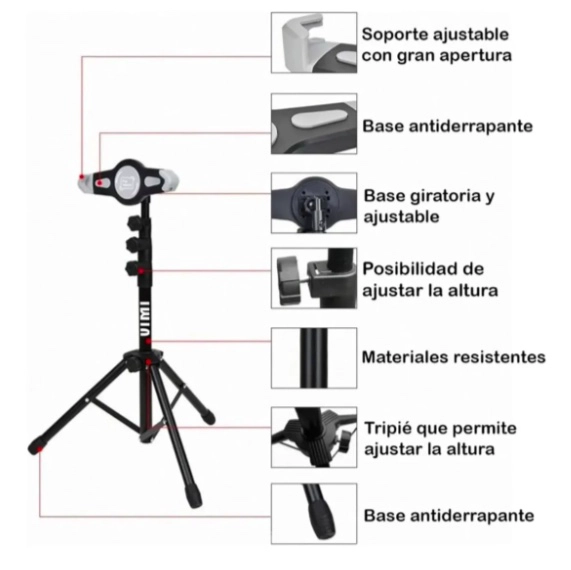 TRIPODE SOPORTE PARA IPAD TABLET / CELULAR - 4