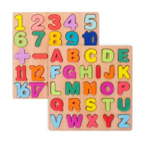 PACK LETRAS Y NUMEROS MADERA MONTESSOR - 1