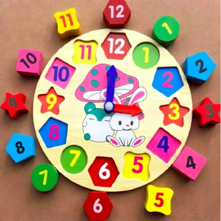 RELOJ FIGURAS GEOME TRICA - 4