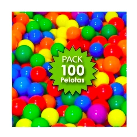 PACK 100 PELOTAS PLASTICAS PARA PISCINA - 2