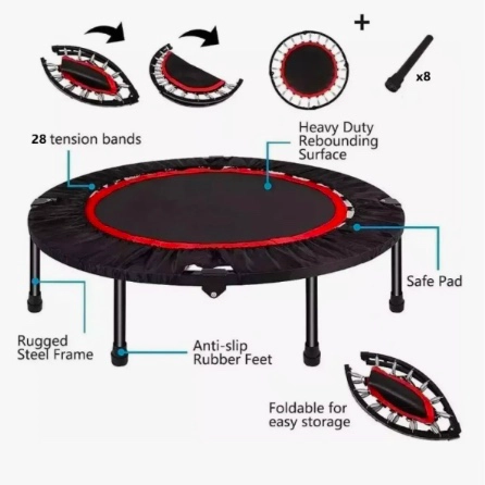 TRAMPOLIN 1.2 M CON SOPORTE FIT CAMA ELASTICA - 4