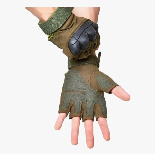 GUANTES MEDIO DEDO CORTOS PARA MOTOS CON PROTECCION GEL - 2