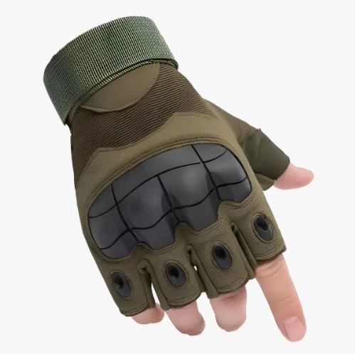GUANTES MEDIO DEDO CORTOS PARA MOTOS CON PROTECCION GEL - 4