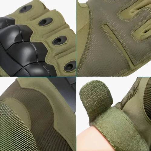 GUANTES MEDIO DEDO CORTOS PARA MOTOS CON PROTECCION GEL - 5
