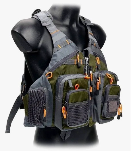 CHALECO DE PESCA CON MOCHILA SALVAVIDAS - 2