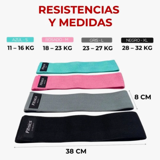 BANDAS RESISTENCIA ELASTICAS SET X4 - 3