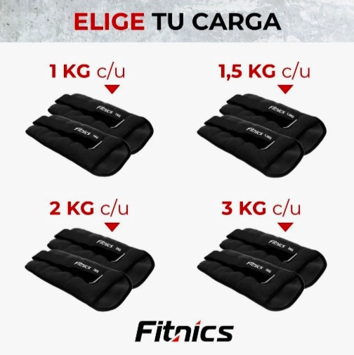 PESAS MUÑECA TOBILLERA DE 2KG C/U - 4