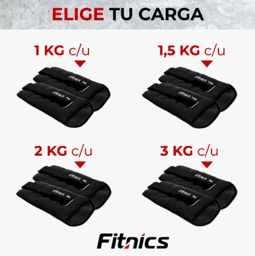PESAS MUÑECA TOBILLERA DE 3KG C/U - 4