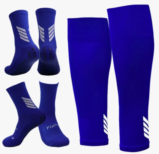 MEDIAS FUTBOL ANTIDESLIZANTE SET 2 AZUL - 1
