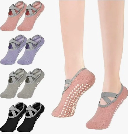 SET 4 PARES CALCETINES ANTIDESLIZANTES YOGA / PILATES - 1