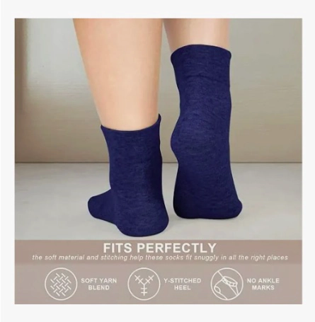 12 PARES CALCETIN LARGO DIABE TICO HOMBRE - 2