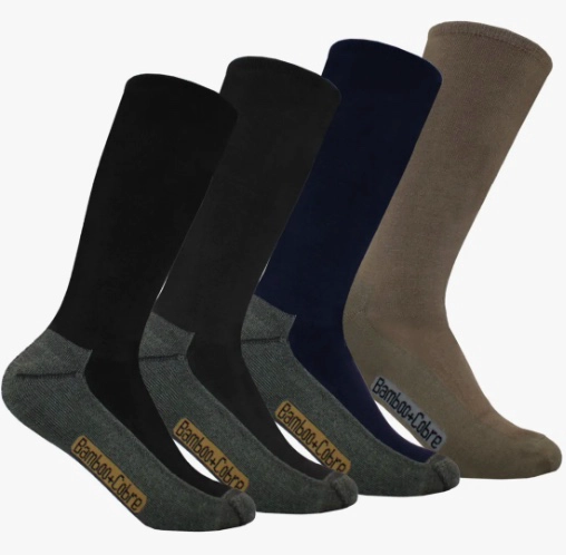 CALCETIN DIABE TICO COBRE BAMBU 6 PARES (40-45) - 1