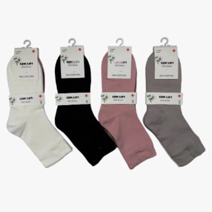 12 PARES CALCETIN MUJER LARGAS DIABE TICO - 2