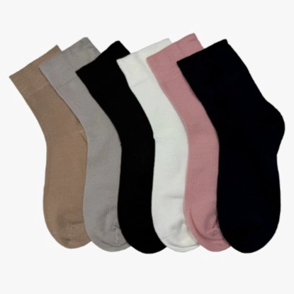 12 PARES CALCETIN MUJER LARGAS DIABE TICO - 3