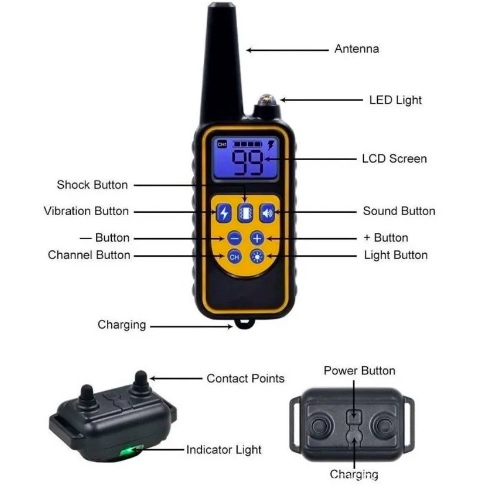 COLLAR DE CHOQUE ELE CTRICO PARA PERRO - 3
