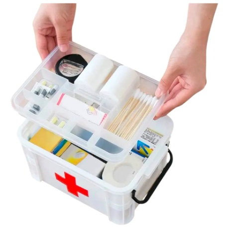 X2 CAJA ORGANIZADORA BOTIQUIN PRIMERO AUXILIOS - 4