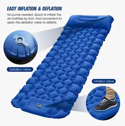 COLCHONETA INFLABLE PLEGABLE PARA ACAMPADA - 7