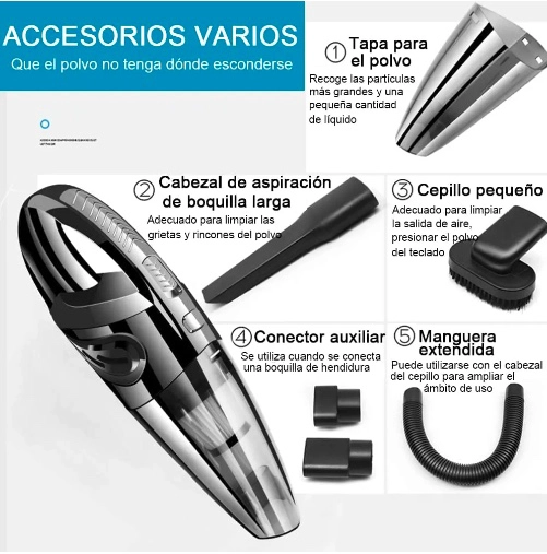 ASPIRADORAS COCHE ASPIRADORAS PORTATILES INALAMBRICAS MANO - 2