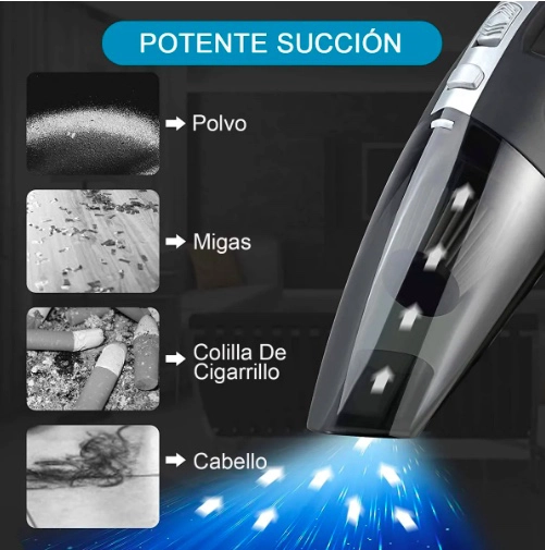 ASPIRADORAS COCHE ASPIRADORAS PORTATILES INALAMBRICAS MANO - 5
