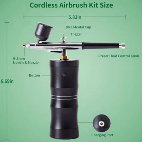 AEROGRAFO MULTIUSOS COMPRESOR AIRBRUSH - 5