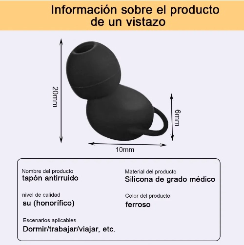 TAPONES REUTILIZABLES CON AISLAMIENTO ACUSTICO - 2