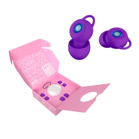 TAPONES PROTECTORES AUDITIVOS 16DB VIOLETA - 1