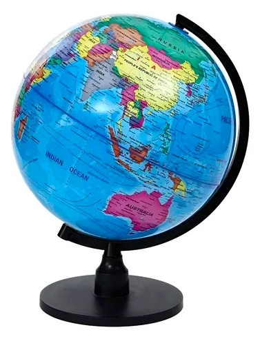GLOBO TERRAQUEO - MAPA POLITICO 21,4 CMS DIAMETRO, ESCOLAR - 2