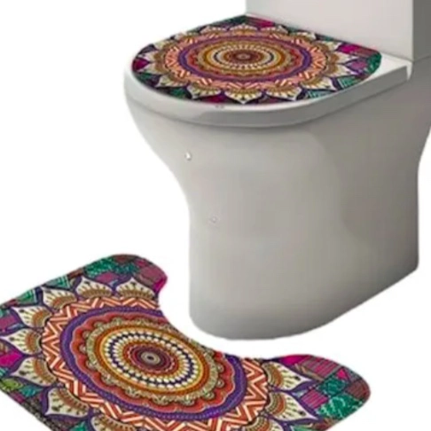JUEGO DE BAÑO SET COMPLETO 4 PIEZAS MANDALA - 2
