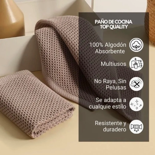 PAÑO DE COCINA ALGODON PACK 6 - 2