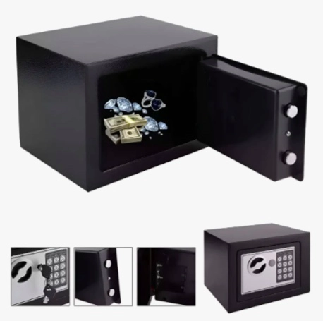 CAJA FUERTE DIGITAL CAJA SEGURIDAD LLAVE TECLADO NUME RICO - 2