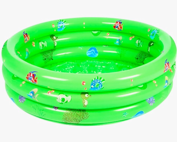 PISCINA INFLABLE PLASTICO 3 ANILLOS 140 X 40 CM - 1