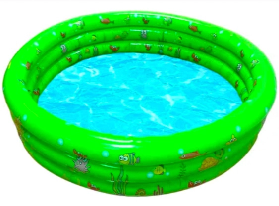 PISCINA INFLABLE PLASTICO 3 ANILLOS 140 X 40 CM - 2